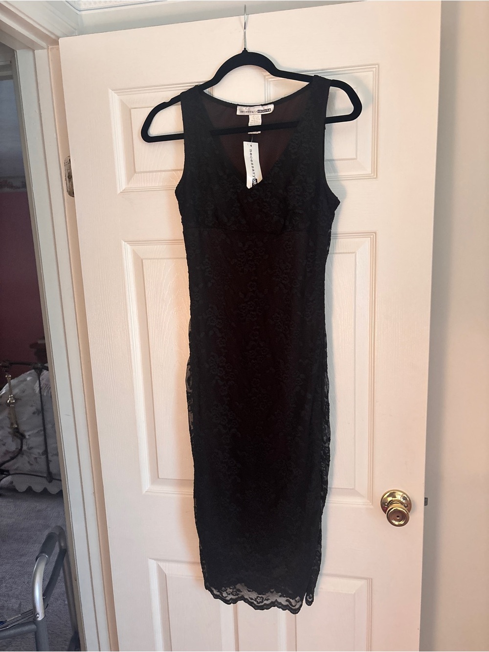 Vintage black lace dress